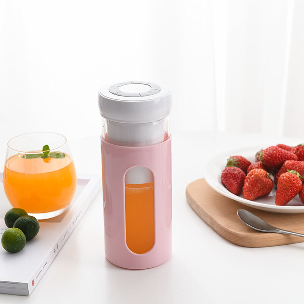Portable USB Rechargeable Blender – 300ml Glass Smoothie Cup